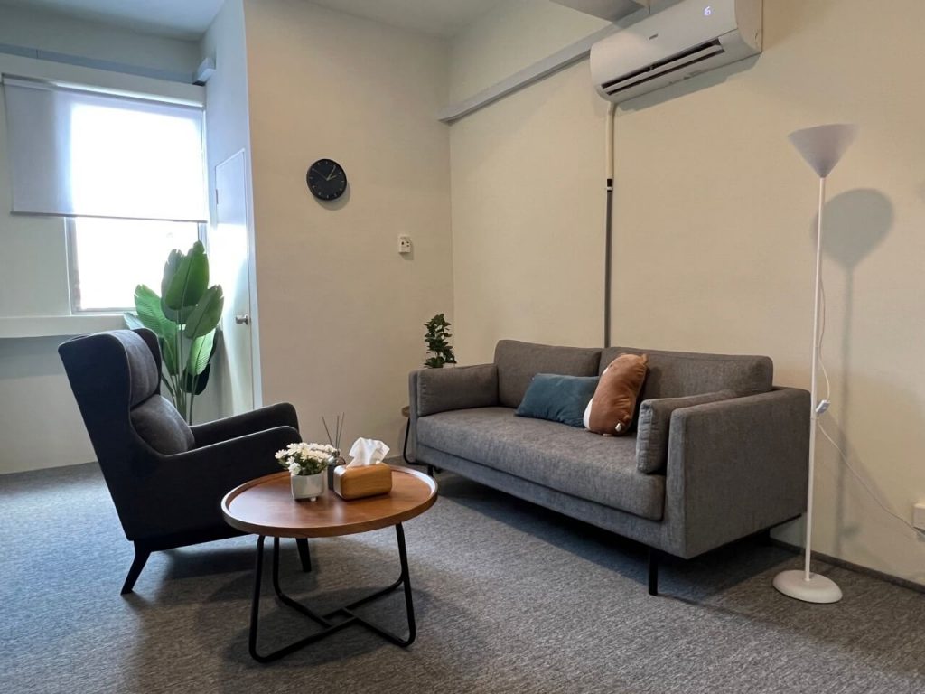 Consultation room on the upper floor at MY Psychology
