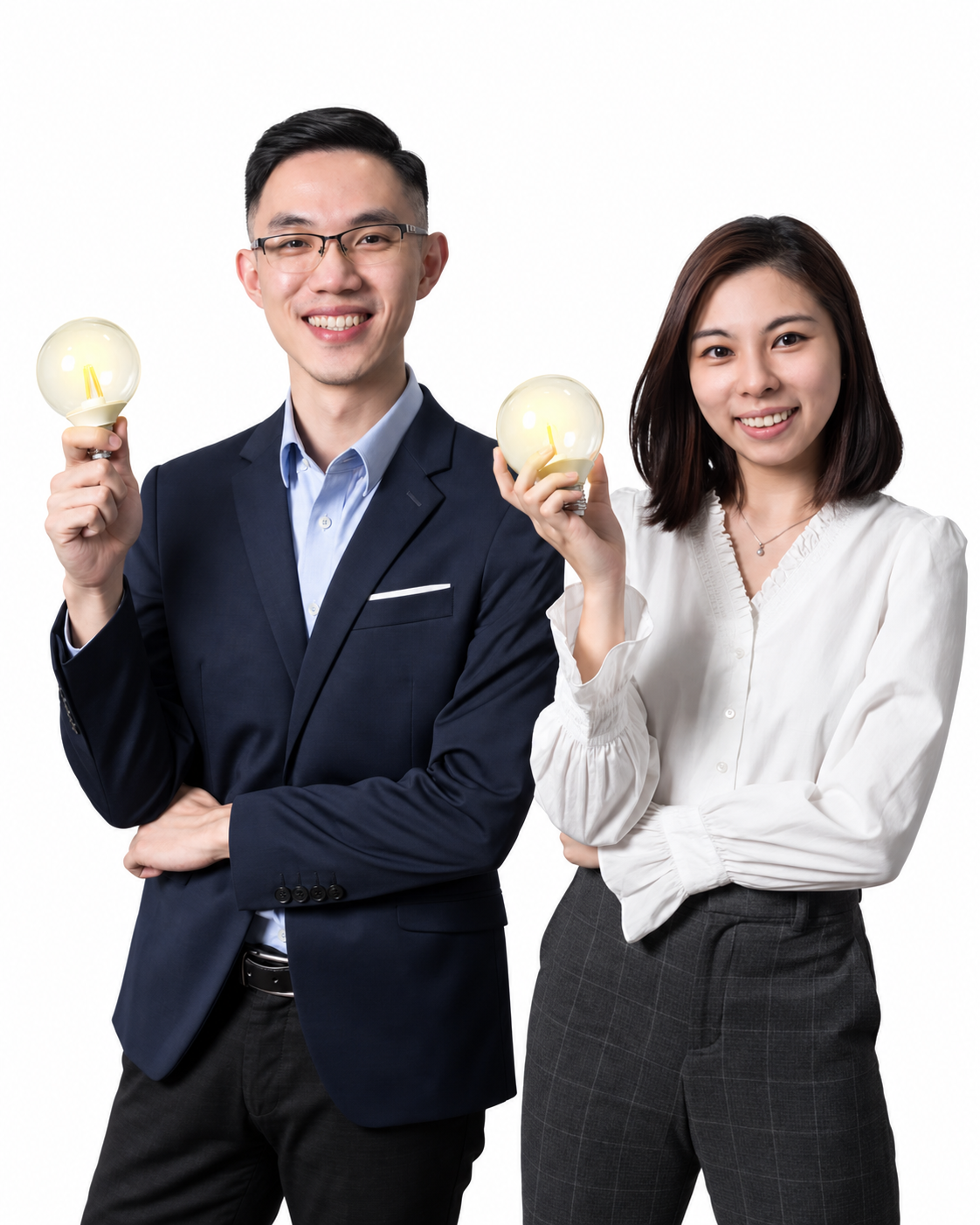 MY Psychology EAP team holding lightbulbs
